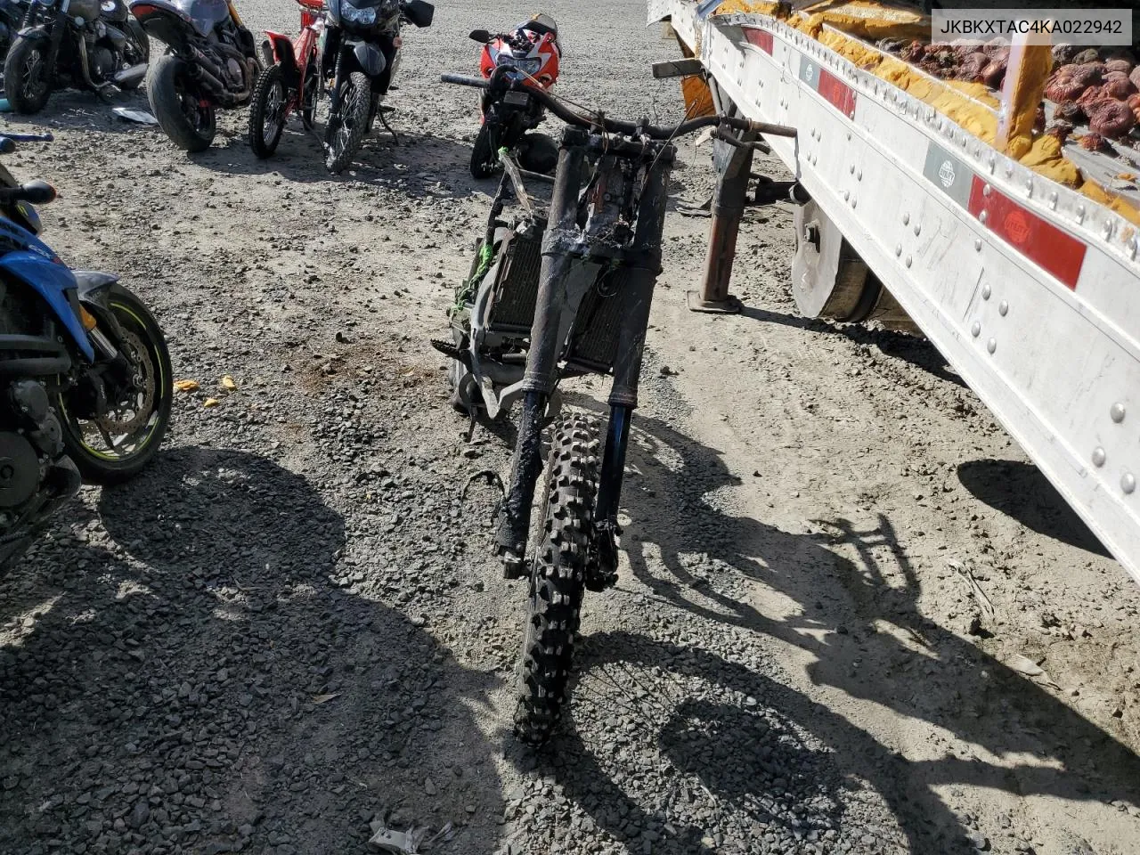 2019 Kawasaki Kx252 A VIN: JKBKXTAC4KA022942 Lot: 78720304