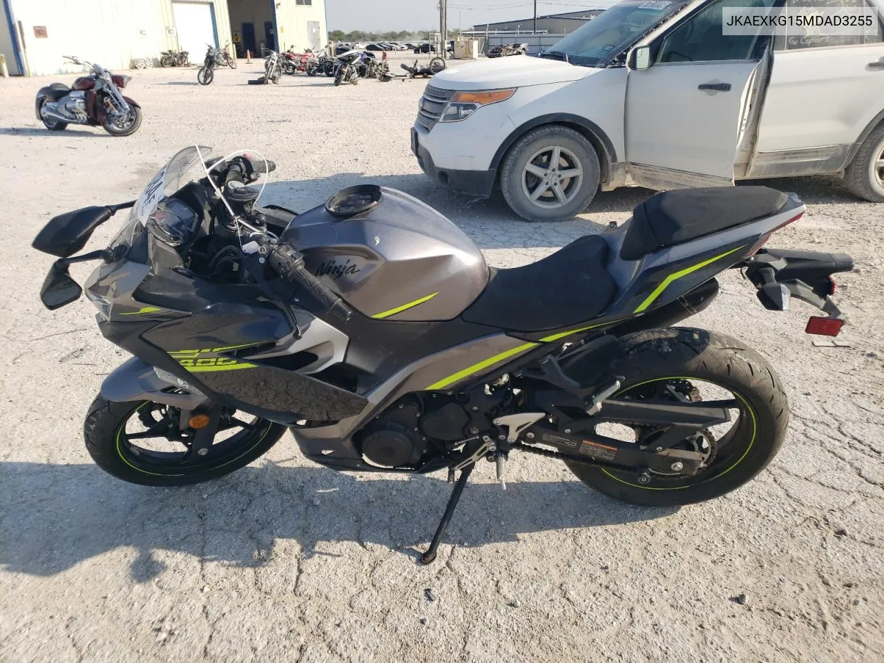 2021 Kawasaki Ex400 VIN: JKAEXKG15MDAD3255 Lot: 76488084