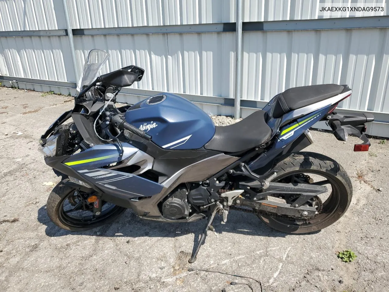 2022 Kawasaki Ex400 VIN: JKAEXKG1XNDAG9573 Lot: 68411014