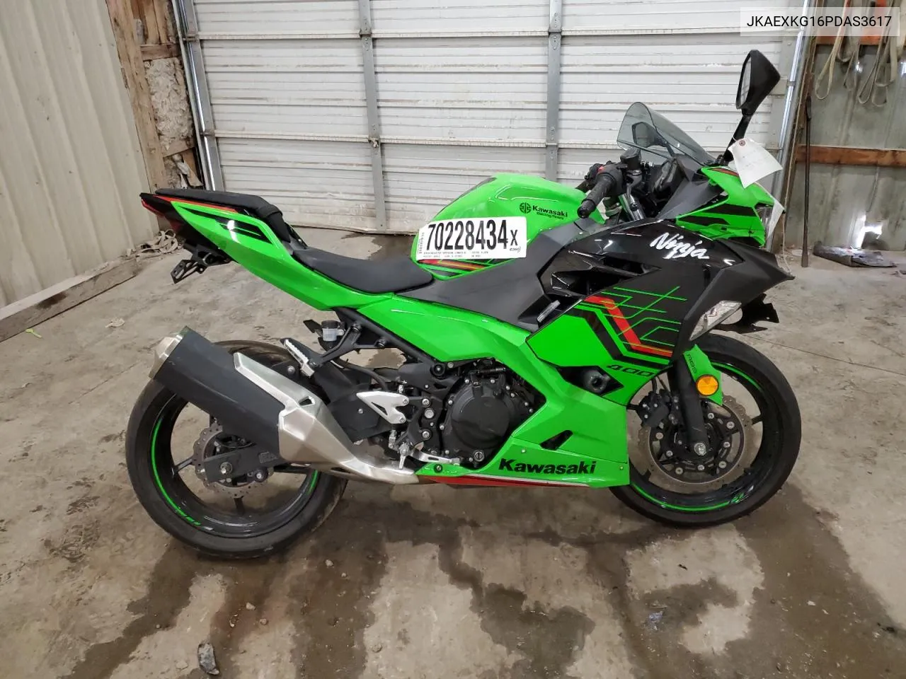 2023 Kawasaki Ex400 VIN: JKAEXKG16PDAS3617 Lot: 70228434