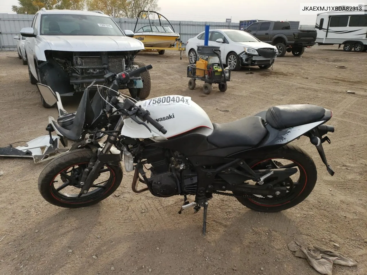 2011 Kawasaki Ex250 J VIN: JKAEXMJ1XBDA82313 Lot: 75800404