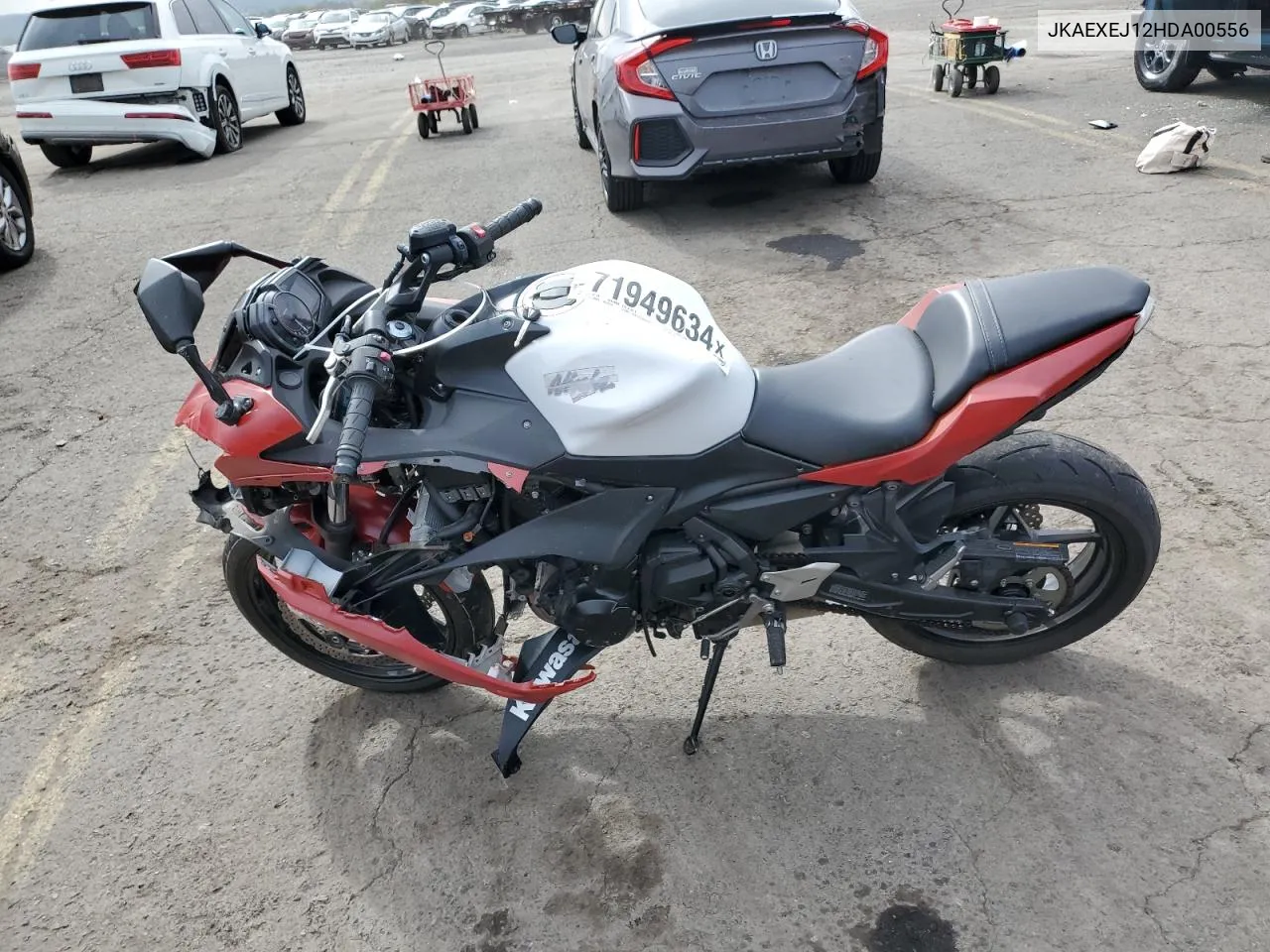 2017 Kawasaki Ex650 J VIN: JKAEXEJ12HDA00556 Lot: 71949634