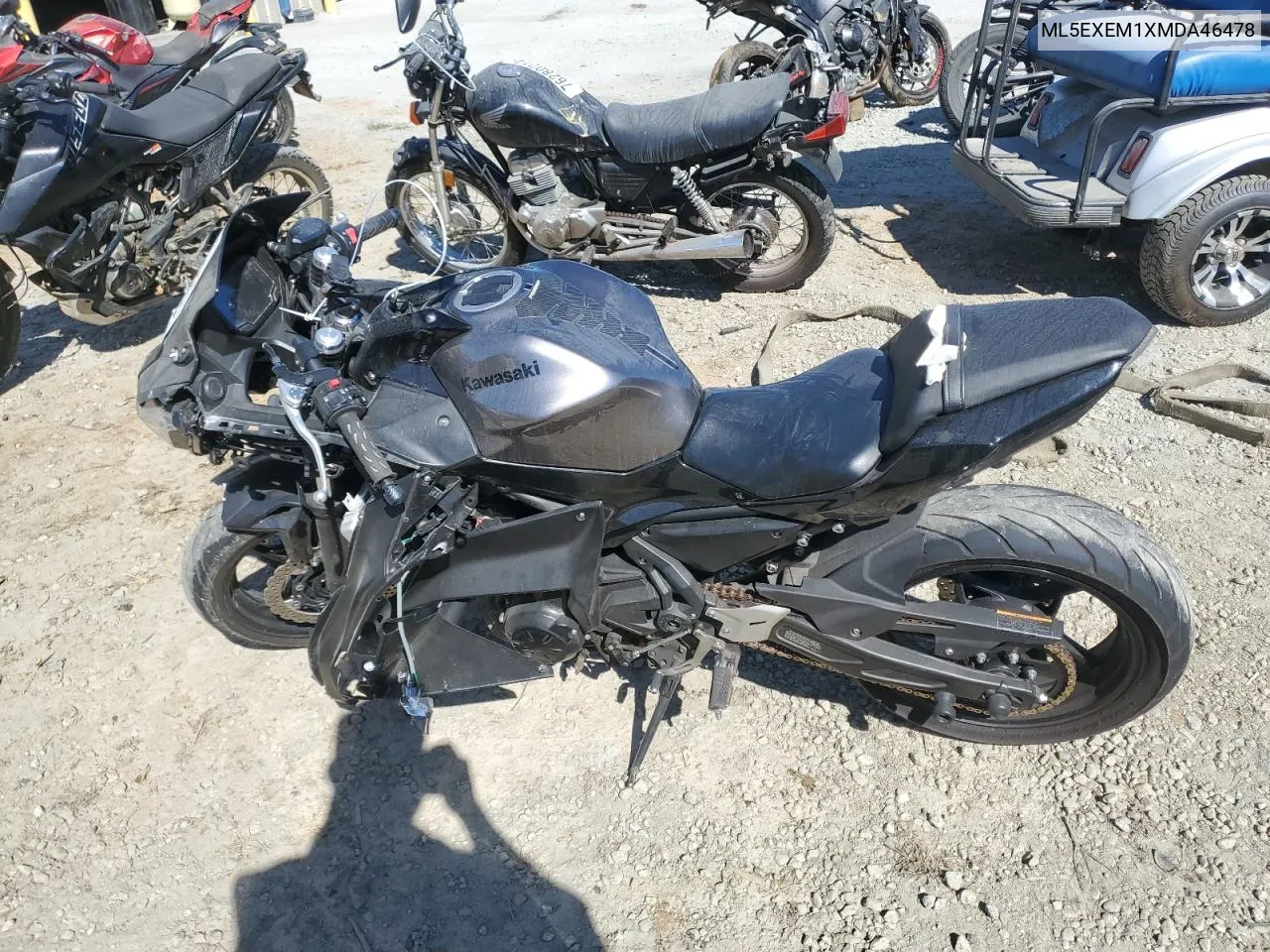 2021 Kawasaki Ex650 M VIN: ML5EXEM1XMDA46478 Lot: 77146664