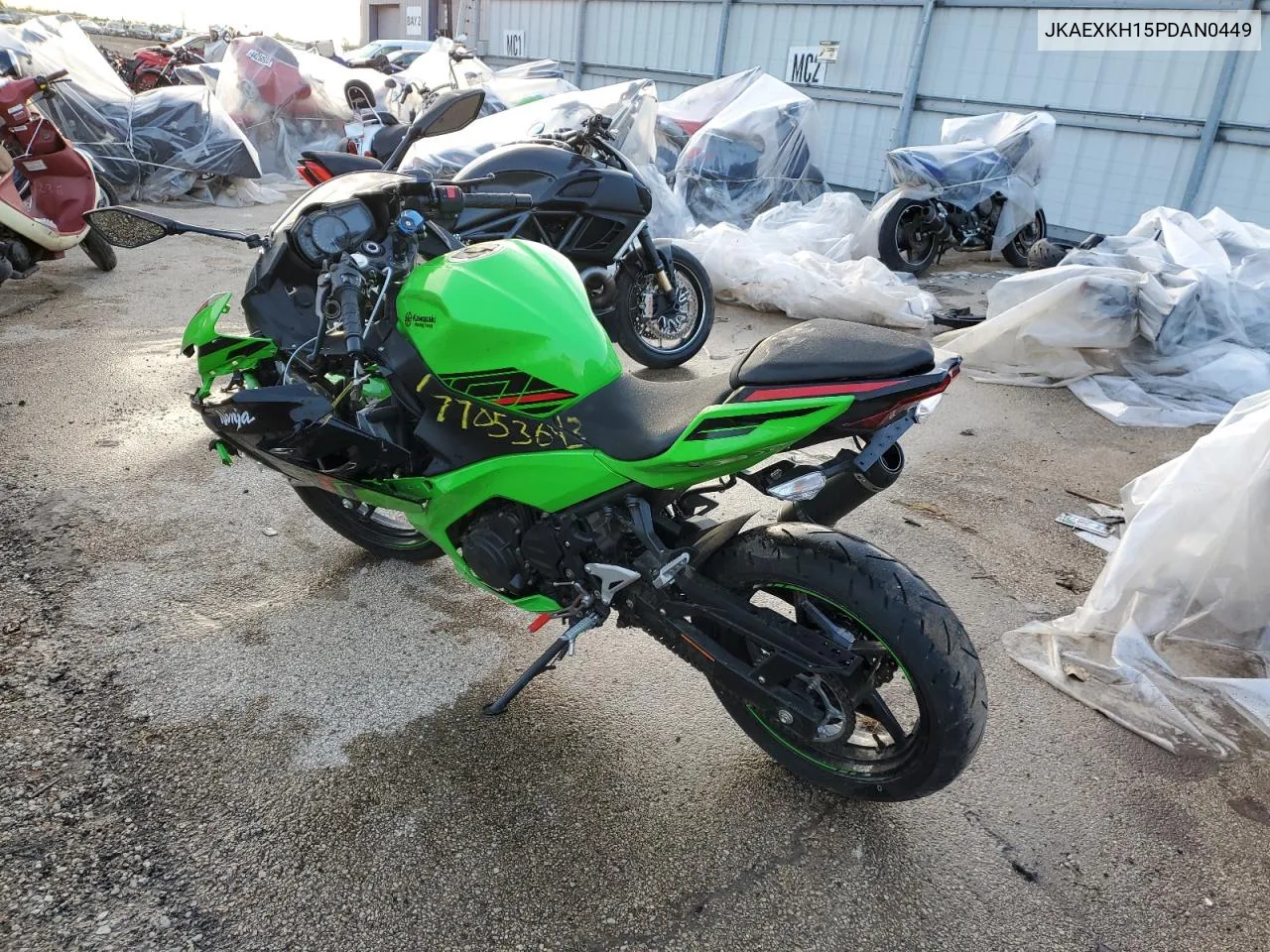 2023 Kawasaki Ex400 VIN: JKAEXKH15PDAN0449 Lot: 77053643