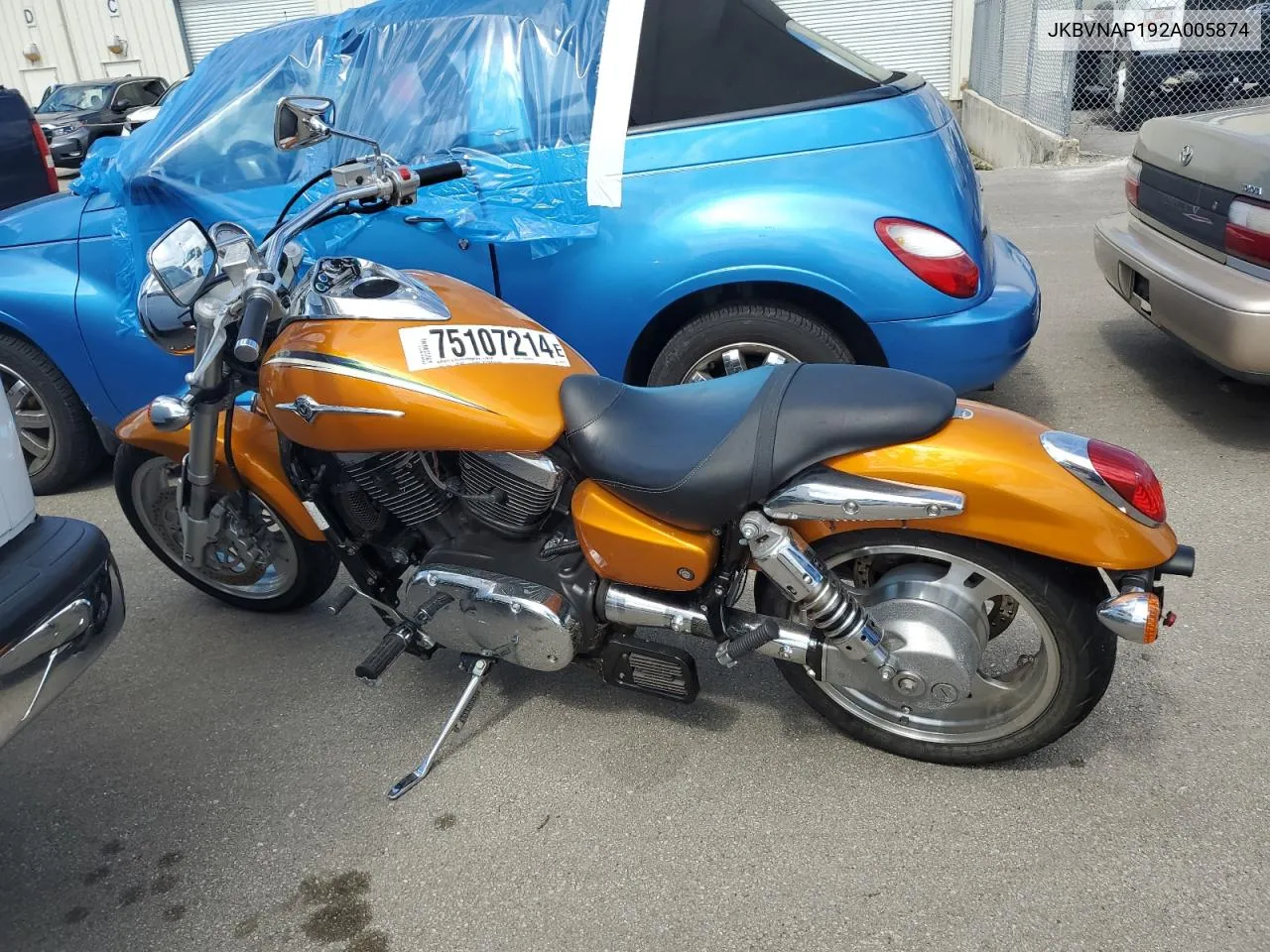 2002 Kawasaki Vn1500 P1 VIN: JKBVNAP192A005874 Lot: 75107214