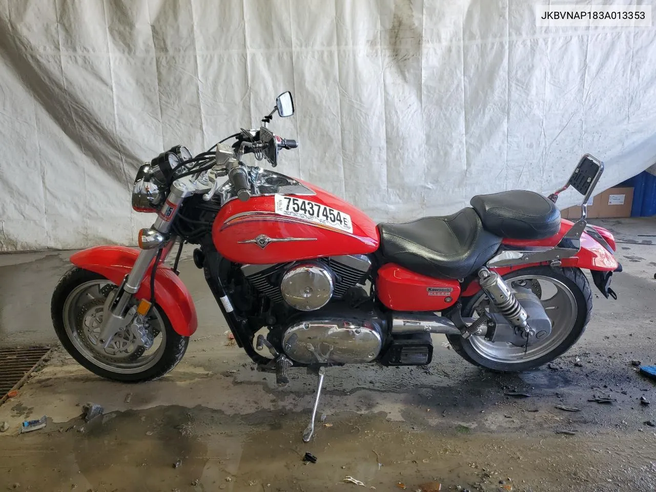 2003 Kawasaki Vn1500 P1 VIN: JKBVNAP183A013353 Lot: 75437454