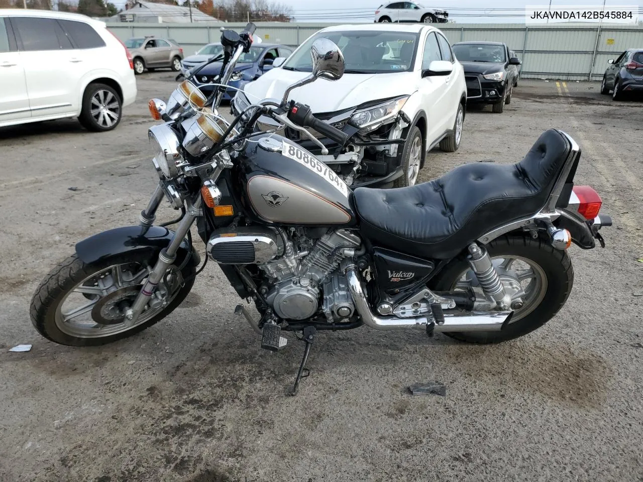 2002 Kawasaki Vn750 VIN: JKAVNDA142B545884 Lot: 80865764