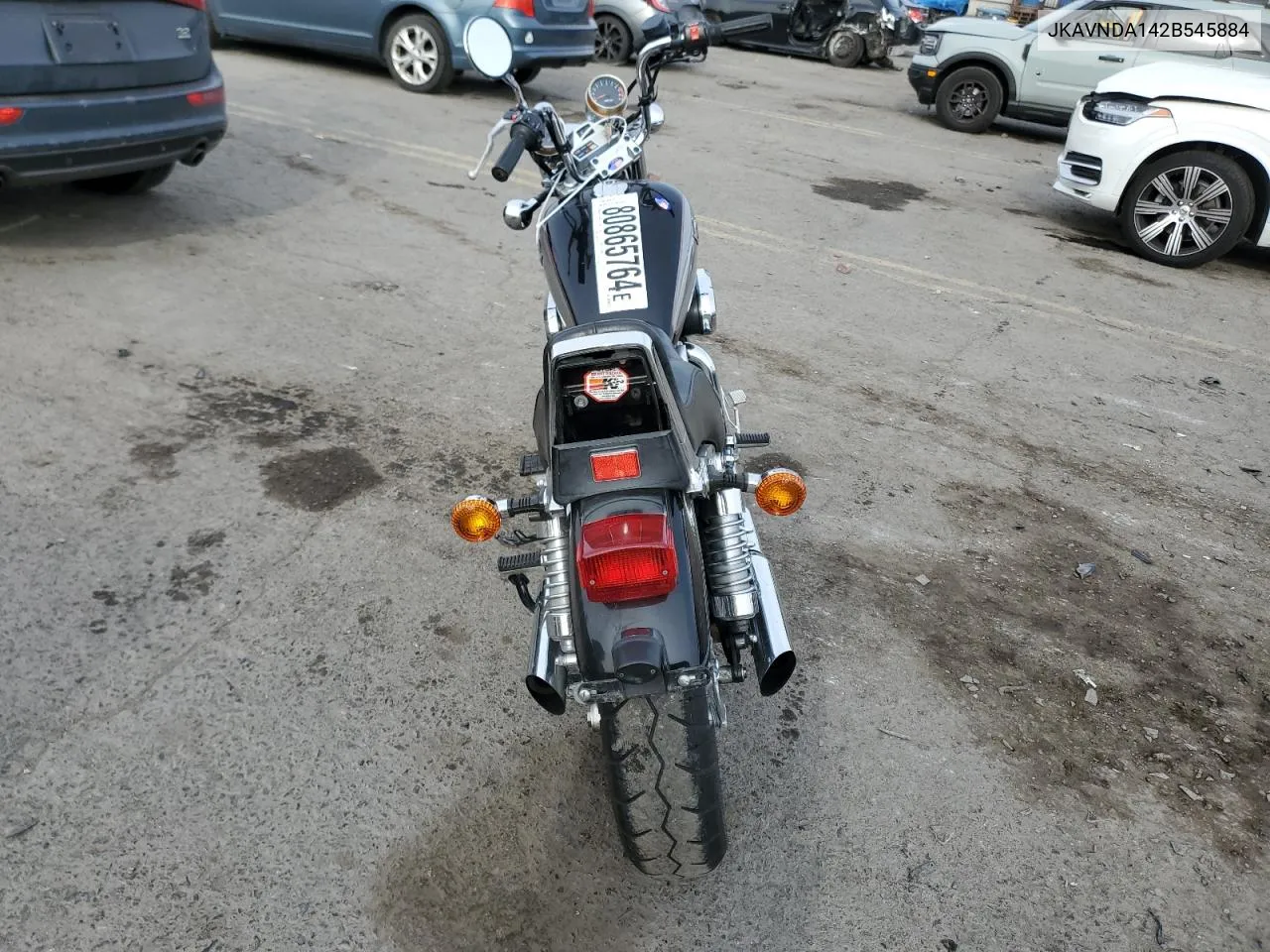 2002 Kawasaki Vn750 VIN: JKAVNDA142B545884 Lot: 80865764