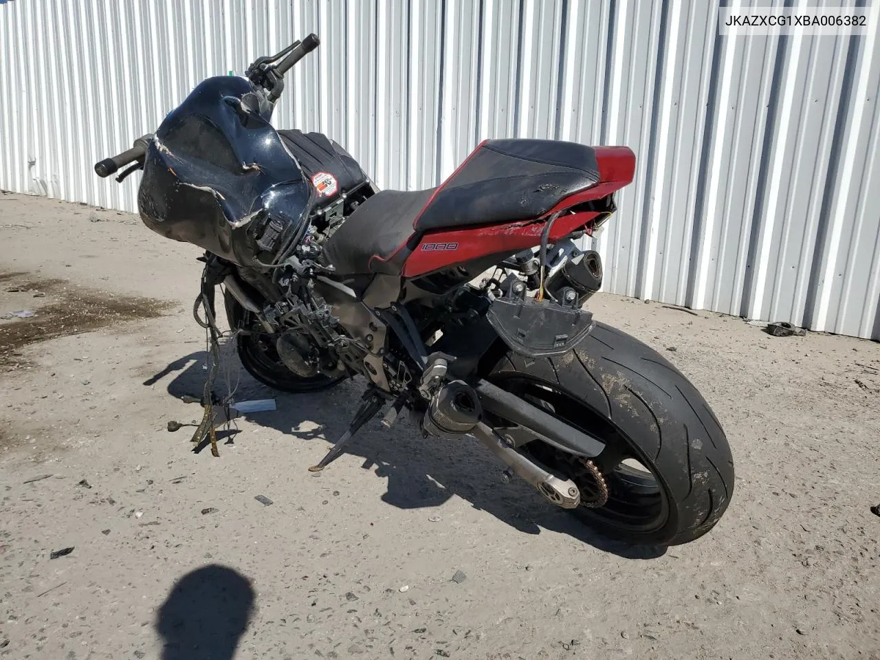 2011 Kawasaki Zx1000 G VIN: JKAZXCG1XBA006382 Lot: 64324483