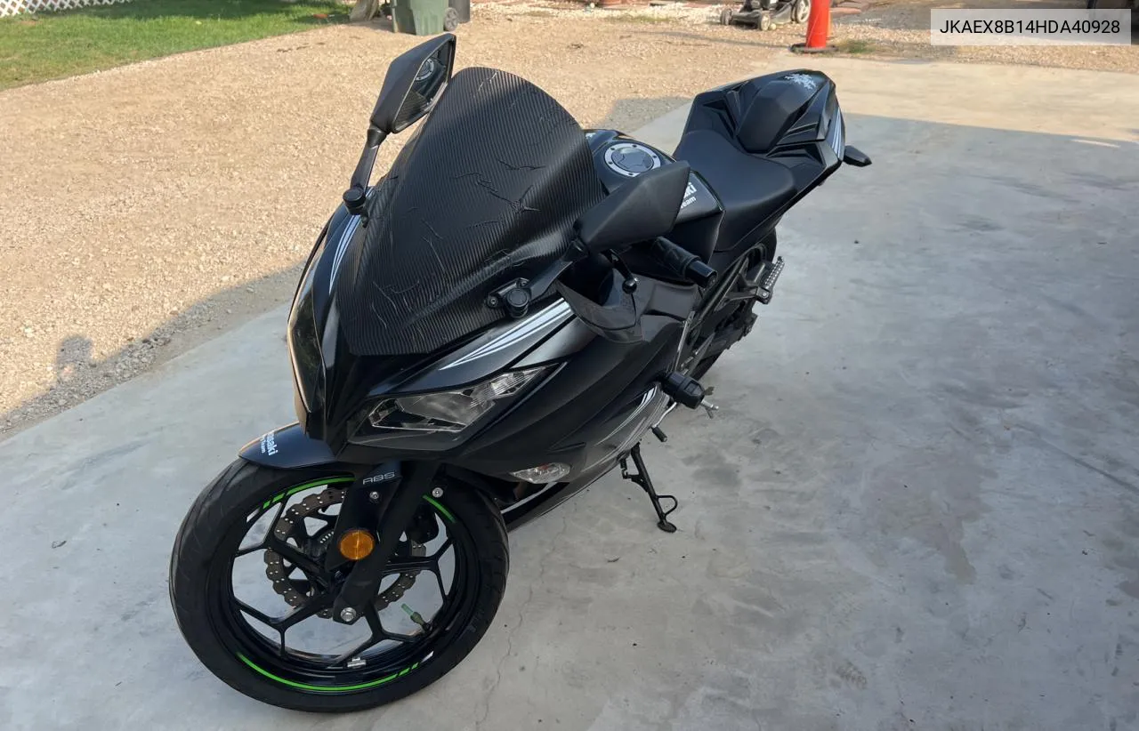 2017 Kawasaki Ex300 B VIN: JKAEX8B14HDA40928 Lot: 76627174