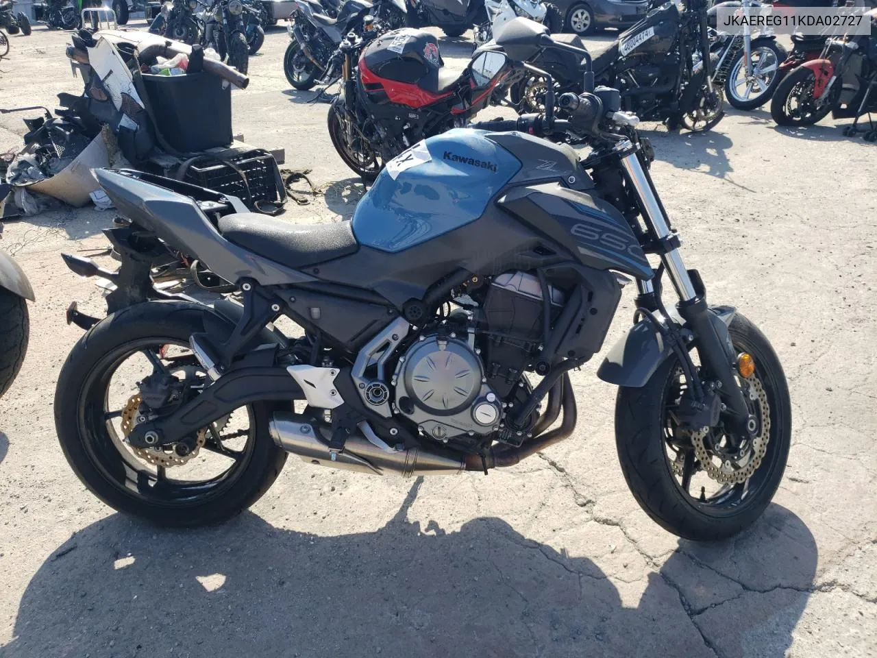 2019 Kawasaki Er650 G VIN: JKAEREG11KDA02727 Lot: 57209754