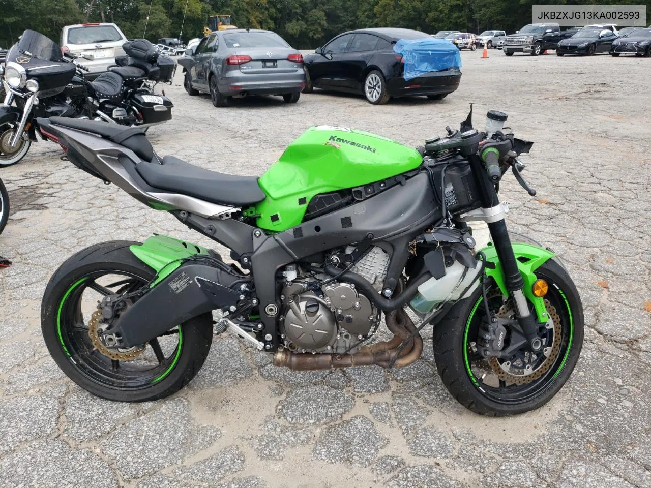 2019 Kawasaki Zx636 K VIN: JKBZXJG13KA002593 Lot: 72412994