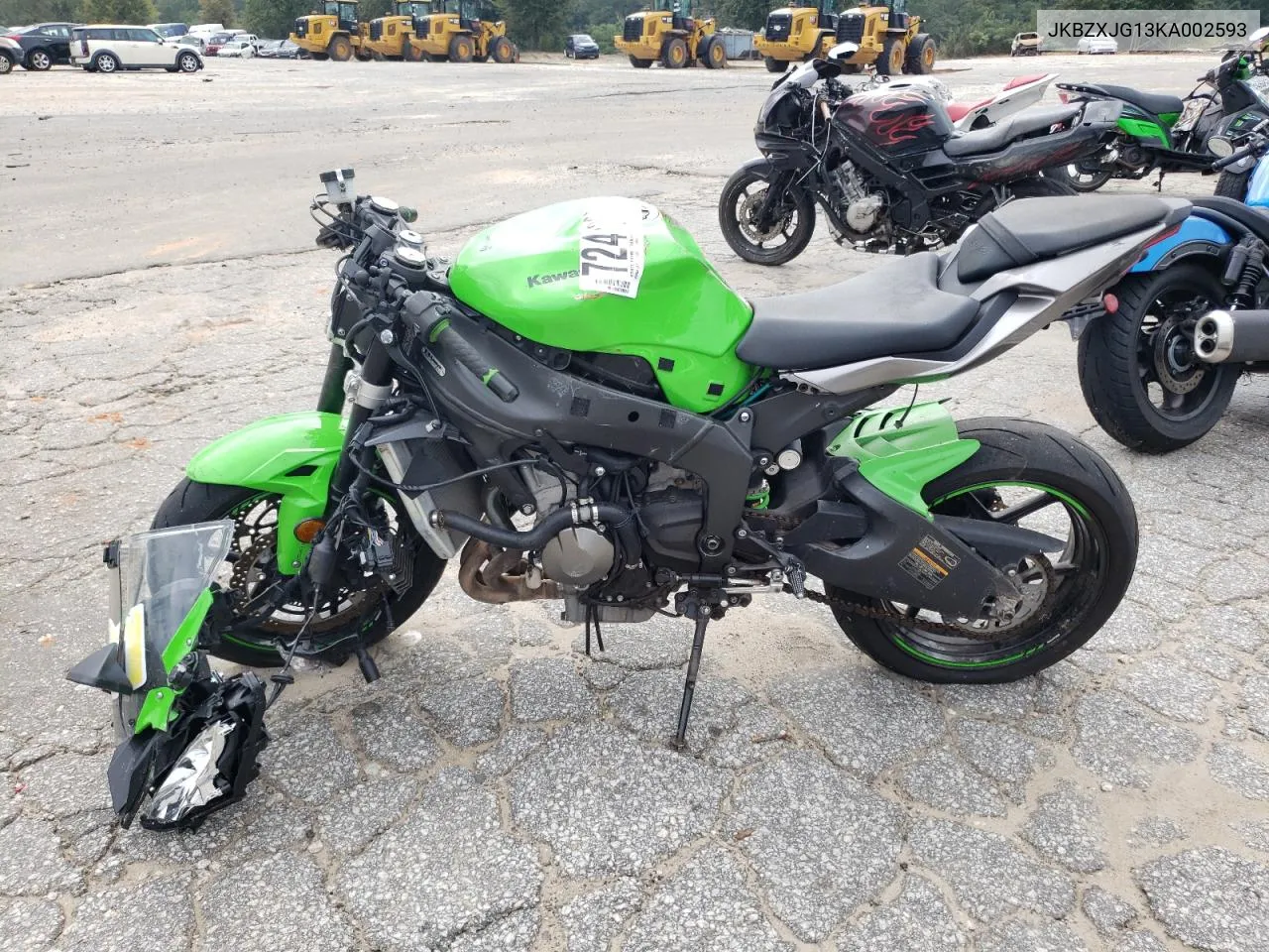 2019 Kawasaki Zx636 K VIN: JKBZXJG13KA002593 Lot: 72412994