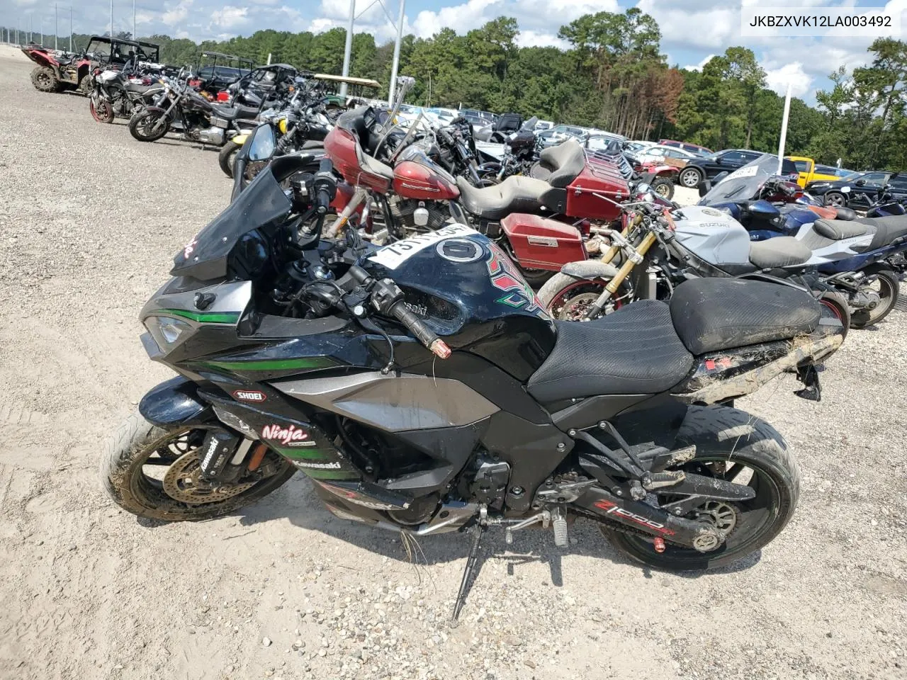 2020 Kawasaki Zx1002 K VIN: JKBZXVK12LA003492 Lot: 73111254