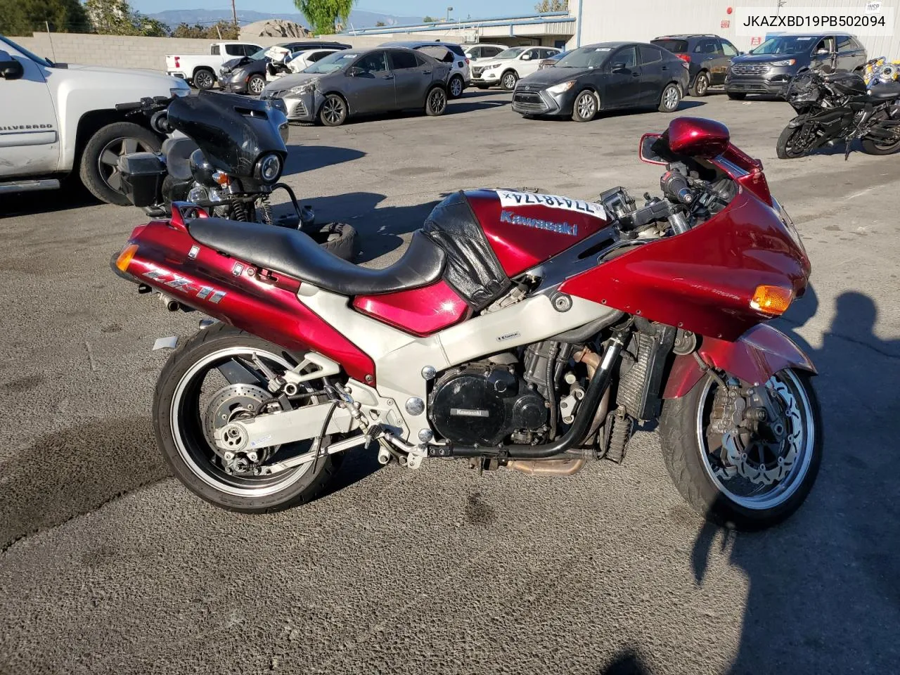 1993 Kawasaki Zx1100 D VIN: JKAZXBD19PB502094 Lot: 77418174