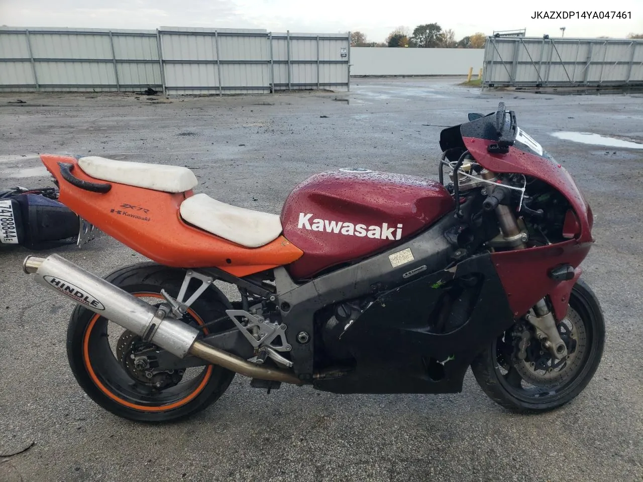 2000 Kawasaki Zx750 P VIN: JKAZXDP14YA047461 Lot: 77752544