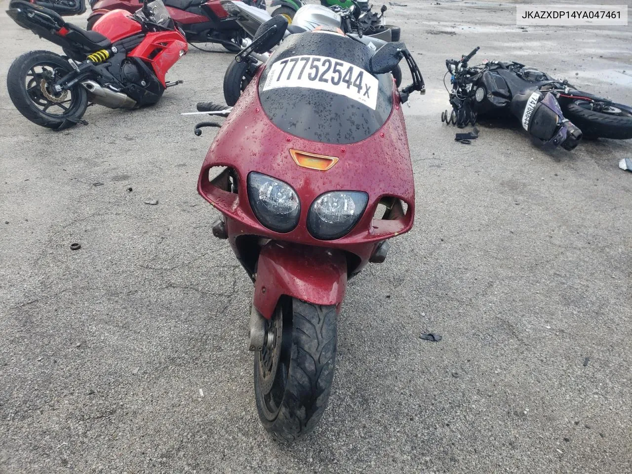 2000 Kawasaki Zx750 P VIN: JKAZXDP14YA047461 Lot: 77752544