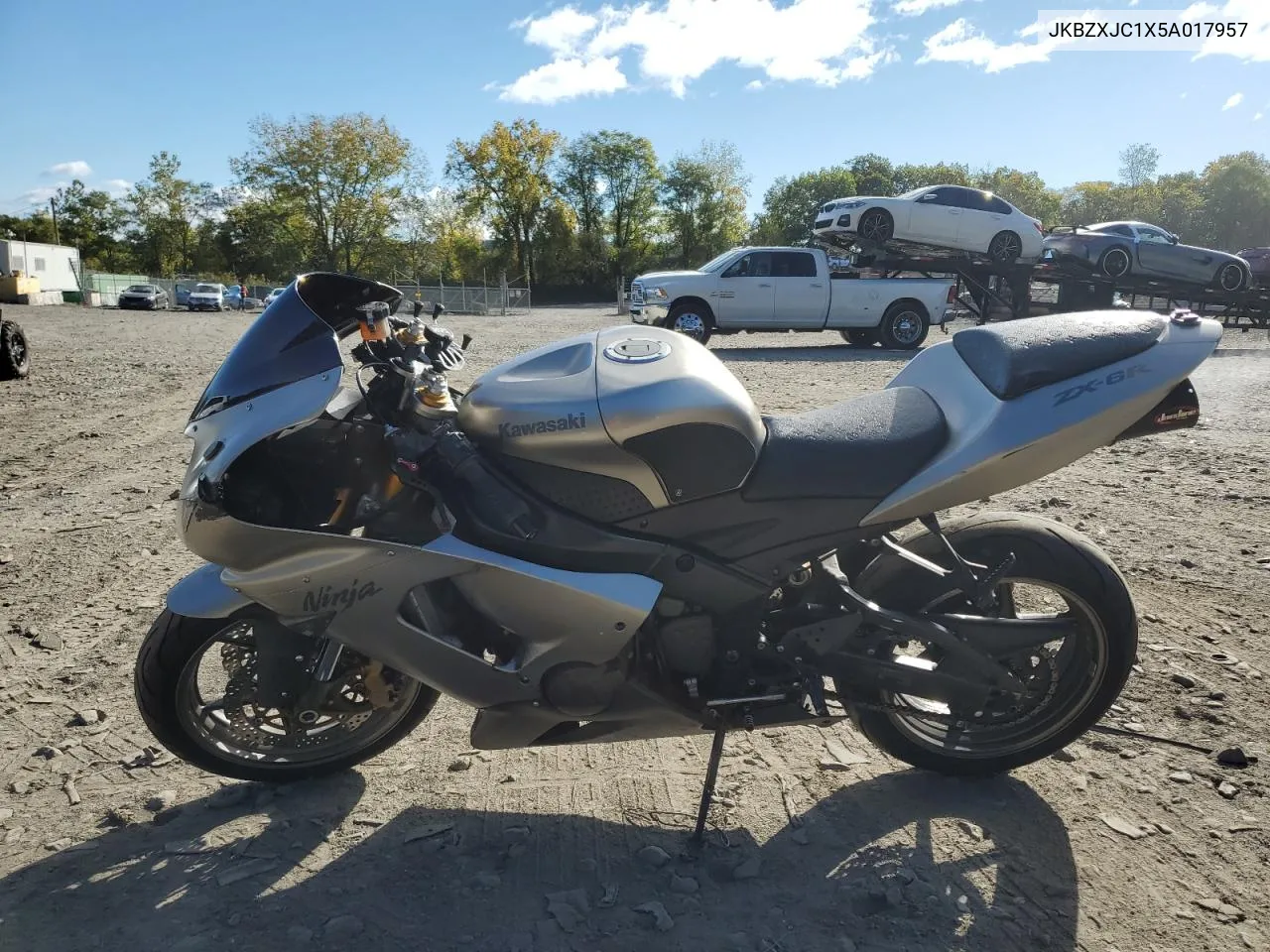 2005 Kawasaki Zx636 C1 VIN: JKBZXJC1X5A017957 Lot: 75260234