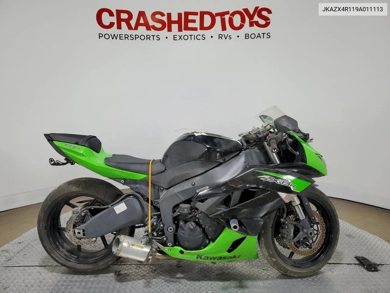 2009 Kawasaki Zx600 R VIN: JKAZX4R119A011113 Lot: 75282124