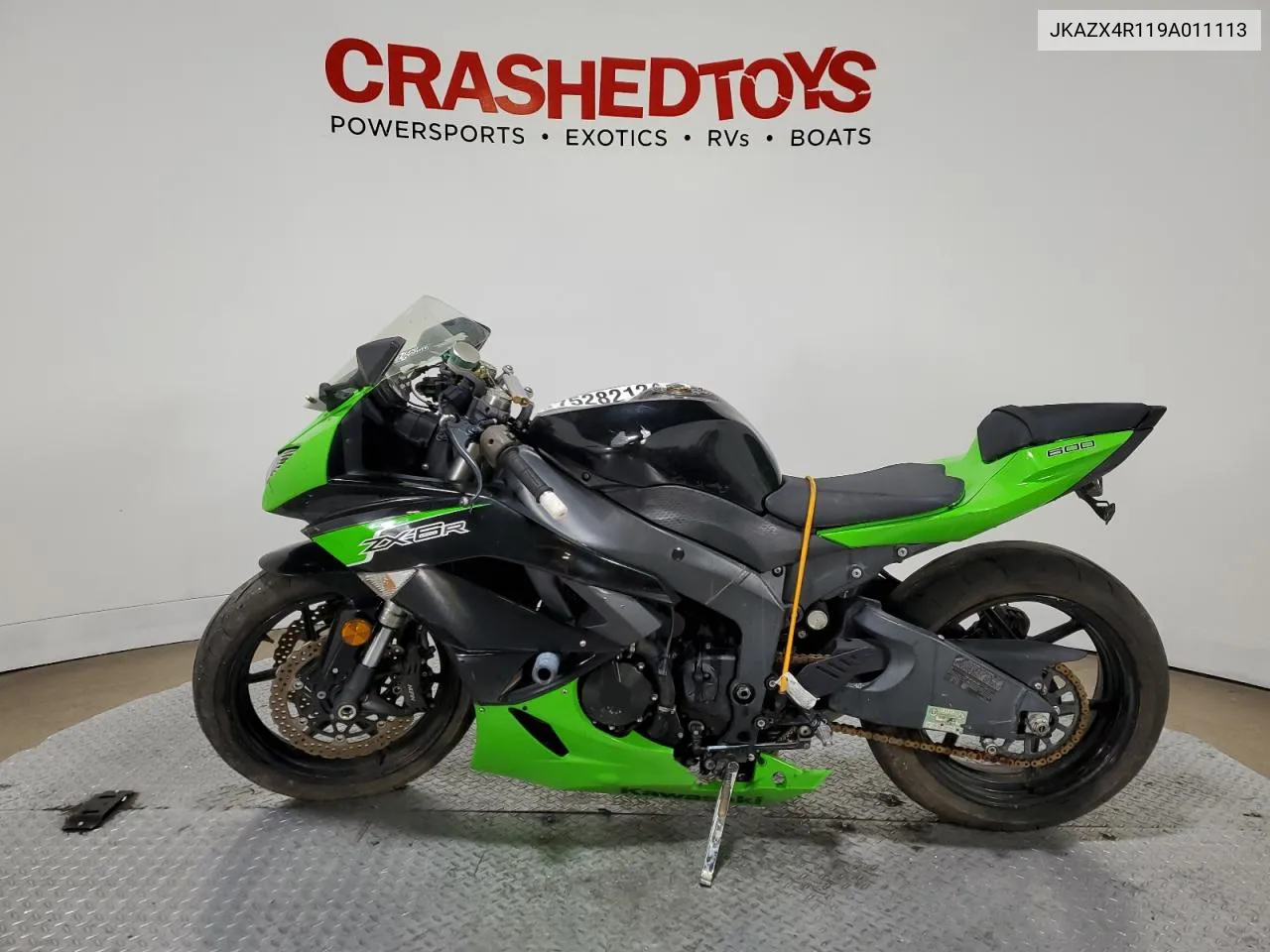 2009 Kawasaki Zx600 R VIN: JKAZX4R119A011113 Lot: 75282124