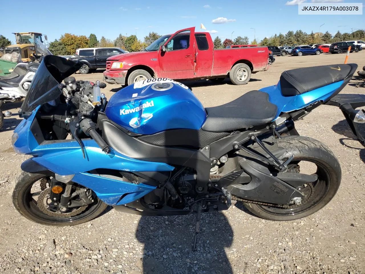 2009 Kawasaki Zx600 R VIN: JKAZX4R179A003078 Lot: 76866484