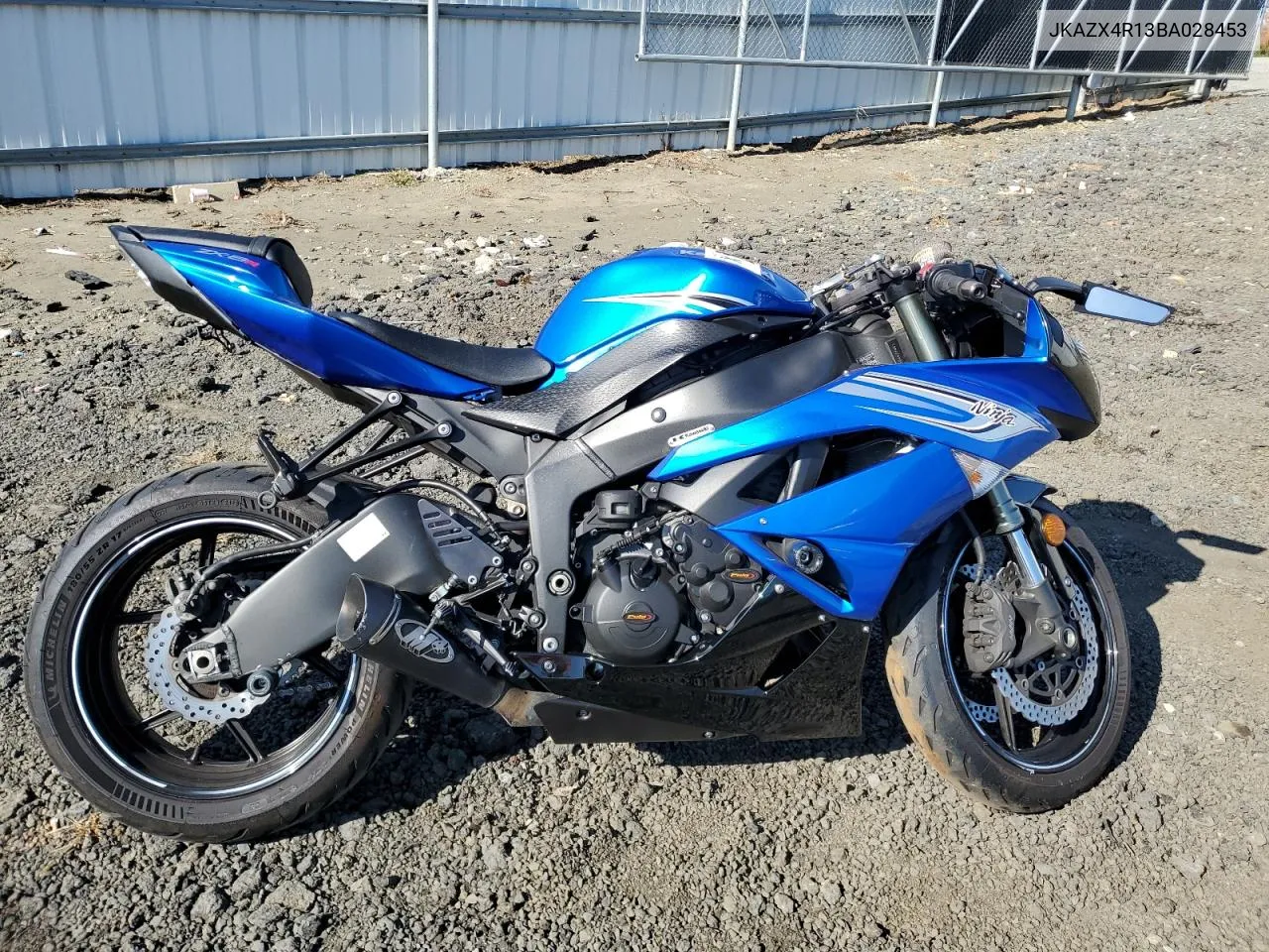 2011 Kawasaki Zx600 R VIN: JKAZX4R13BA028453 Lot: 76772464