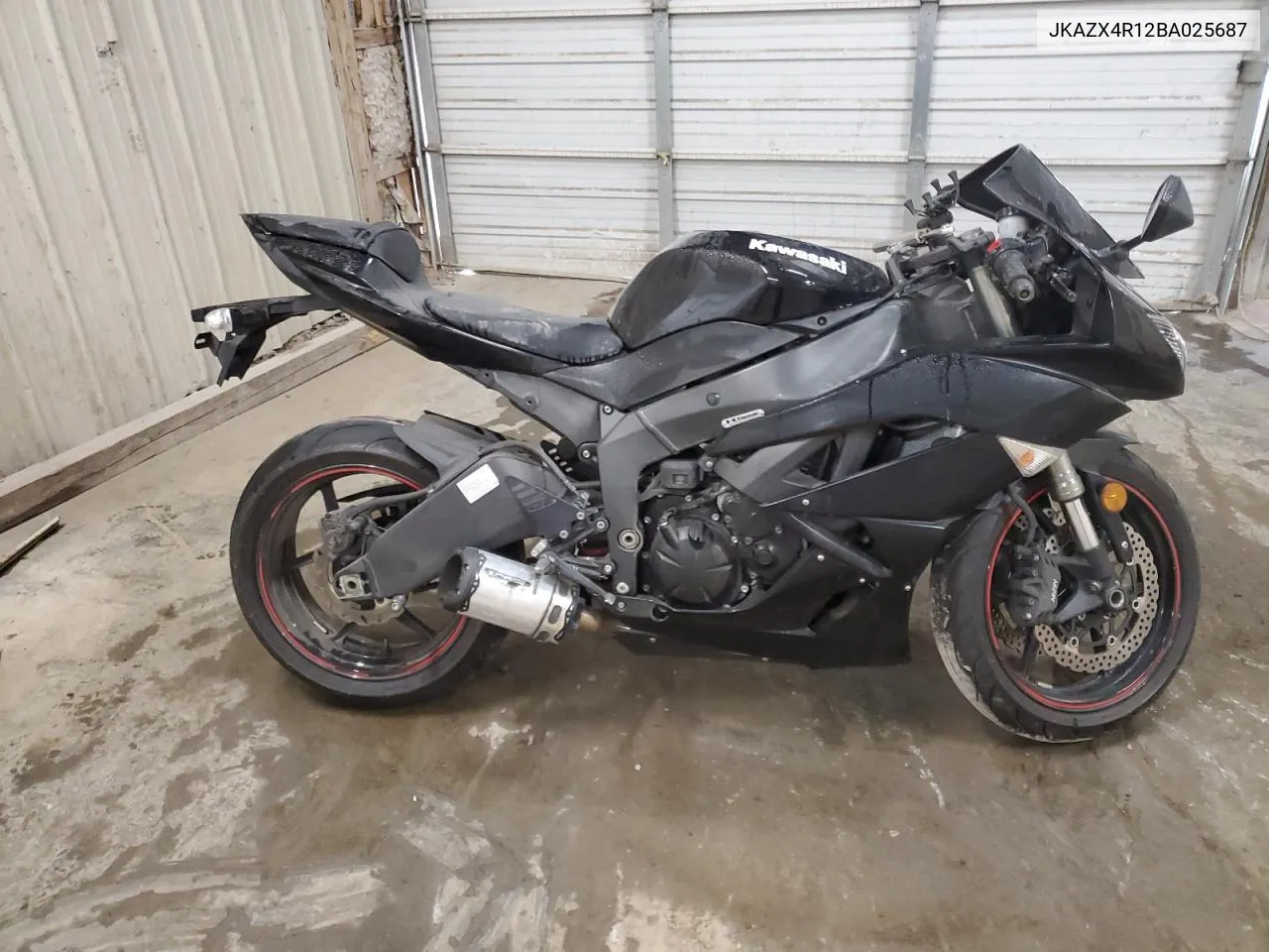 2011 Kawasaki Zx600 R VIN: JKAZX4R12BA025687 Lot: 77739644