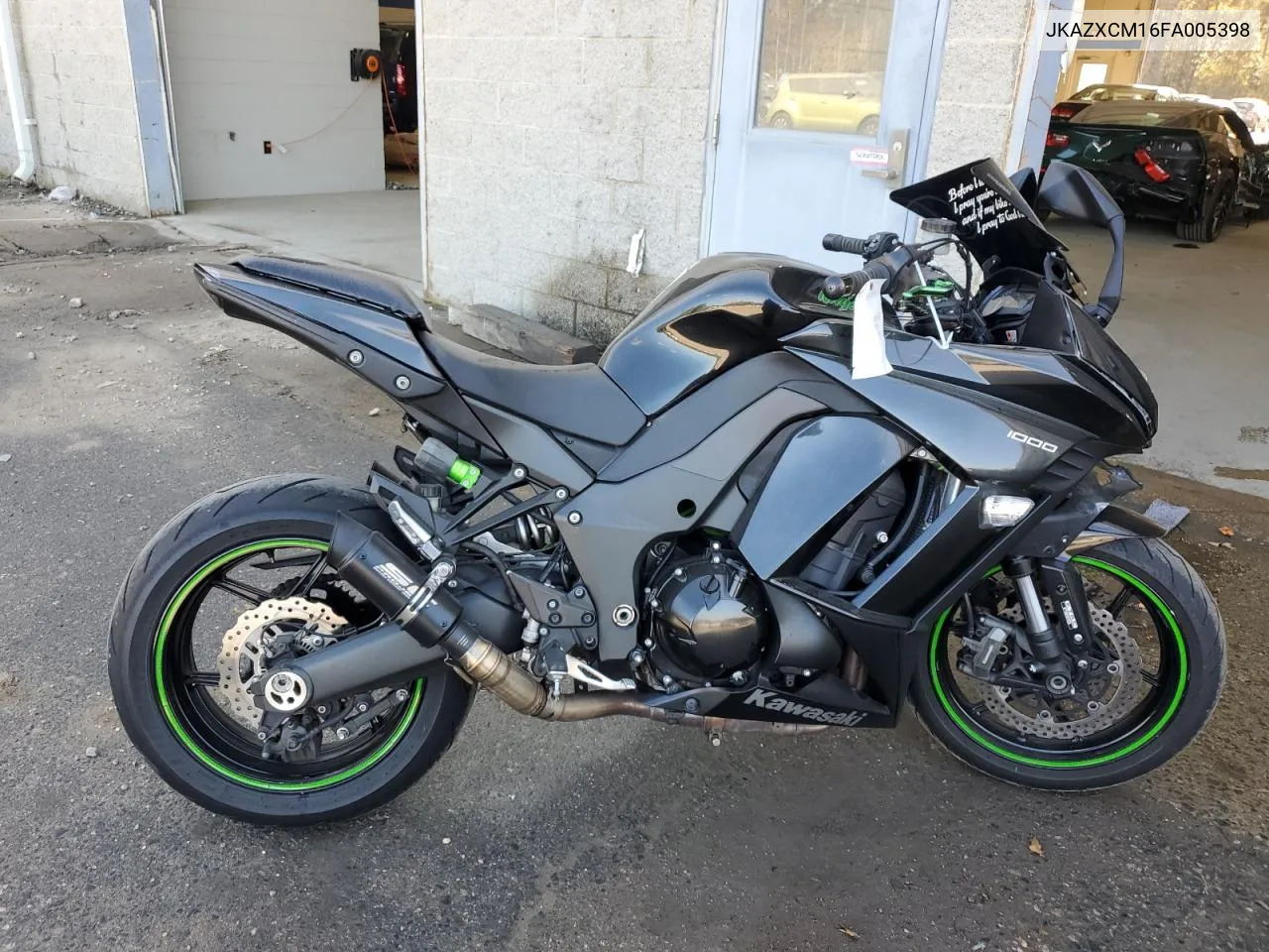 2015 Kawasaki Zx1000 M VIN: JKAZXCM16FA005398 Lot: 78831904