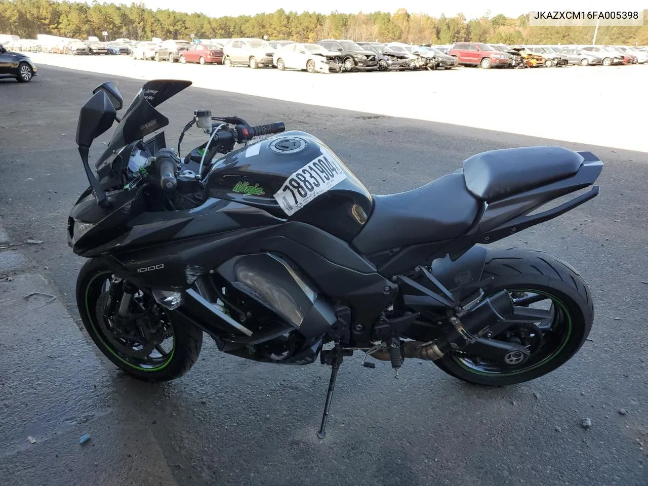 2015 Kawasaki Zx1000 M VIN: JKAZXCM16FA005398 Lot: 78831904