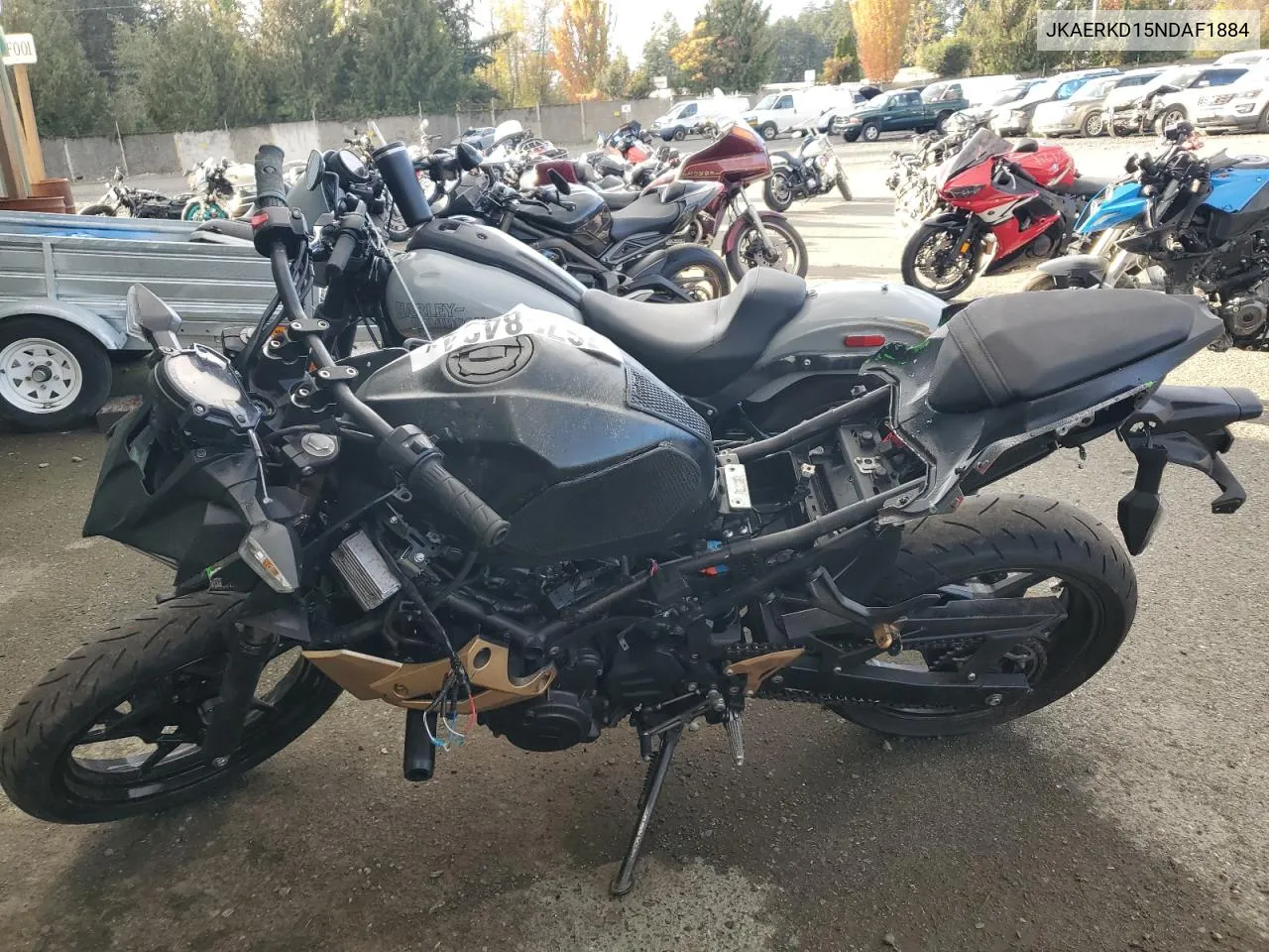 2022 Kawasaki Er400 D VIN: JKAERKD15NDAF1884 Lot: 76738424