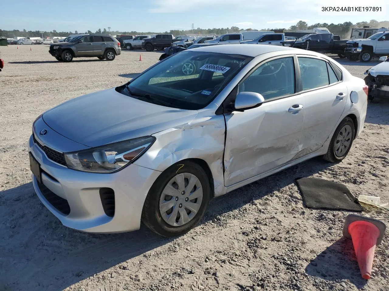 2019 Kia Rio S VIN: 3KPA24AB1KE197891 Lot: 68868084