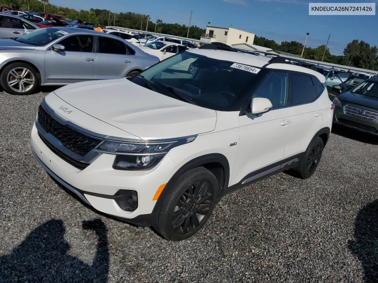 2022 Kia Seltos Nightfall VIN: KNDEUCA26N7241426 Lot: 73878654