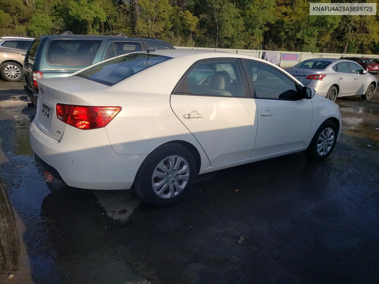 2010 Kia Forte Ex VIN: KNAFU4A28A5839725 Lot: 78930894