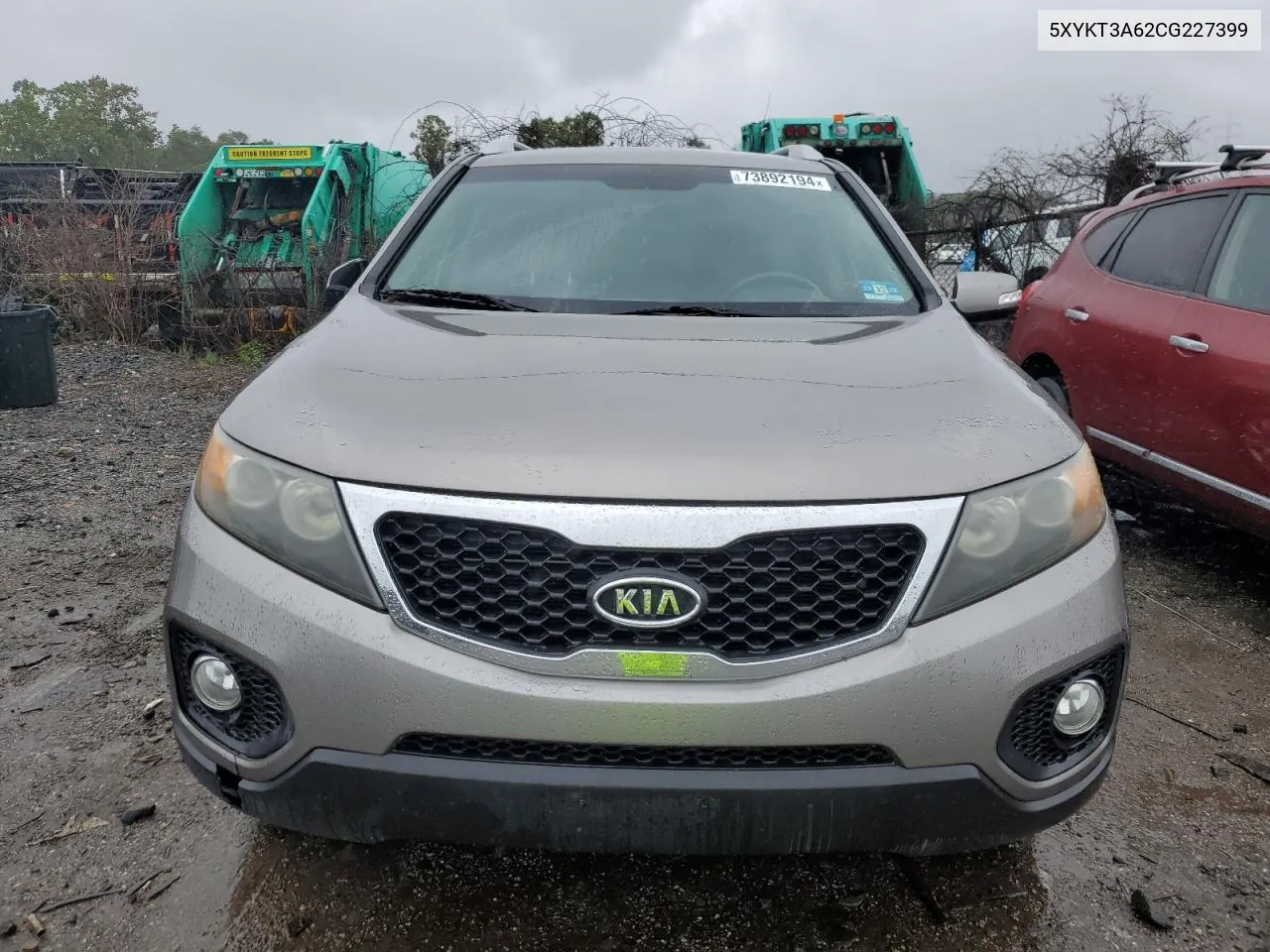 2012 Kia Sorento Base VIN: 5XYKT3A62CG227399 Lot: 73892194