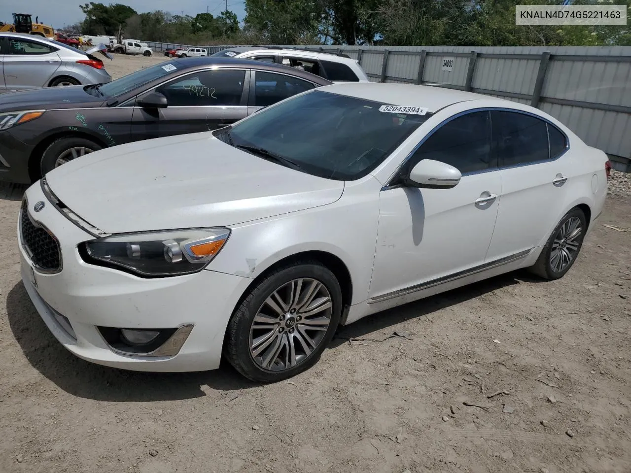 2016 Kia Cadenza Luxury VIN: KNALN4D74G5221463 Lot: 52043394