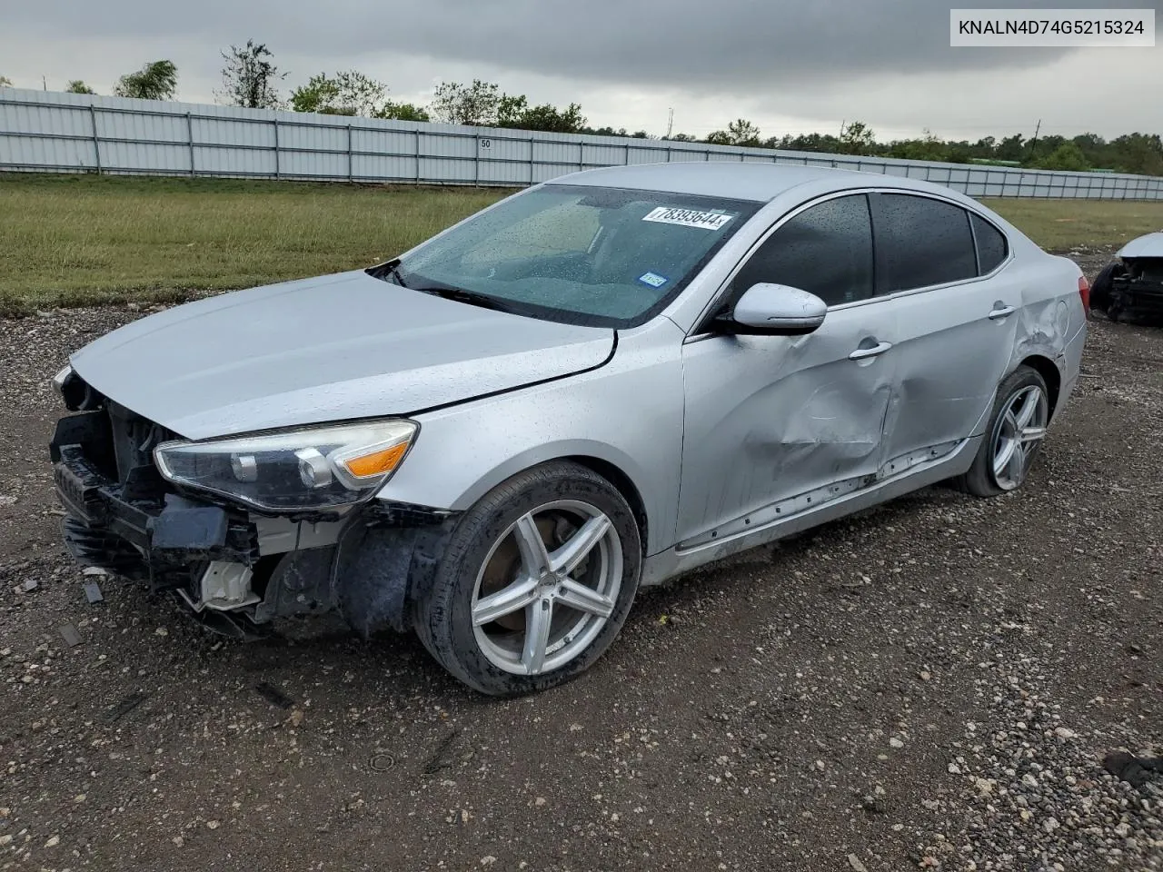 2016 Kia Cadenza Luxury VIN: KNALN4D74G5215324 Lot: 78393644