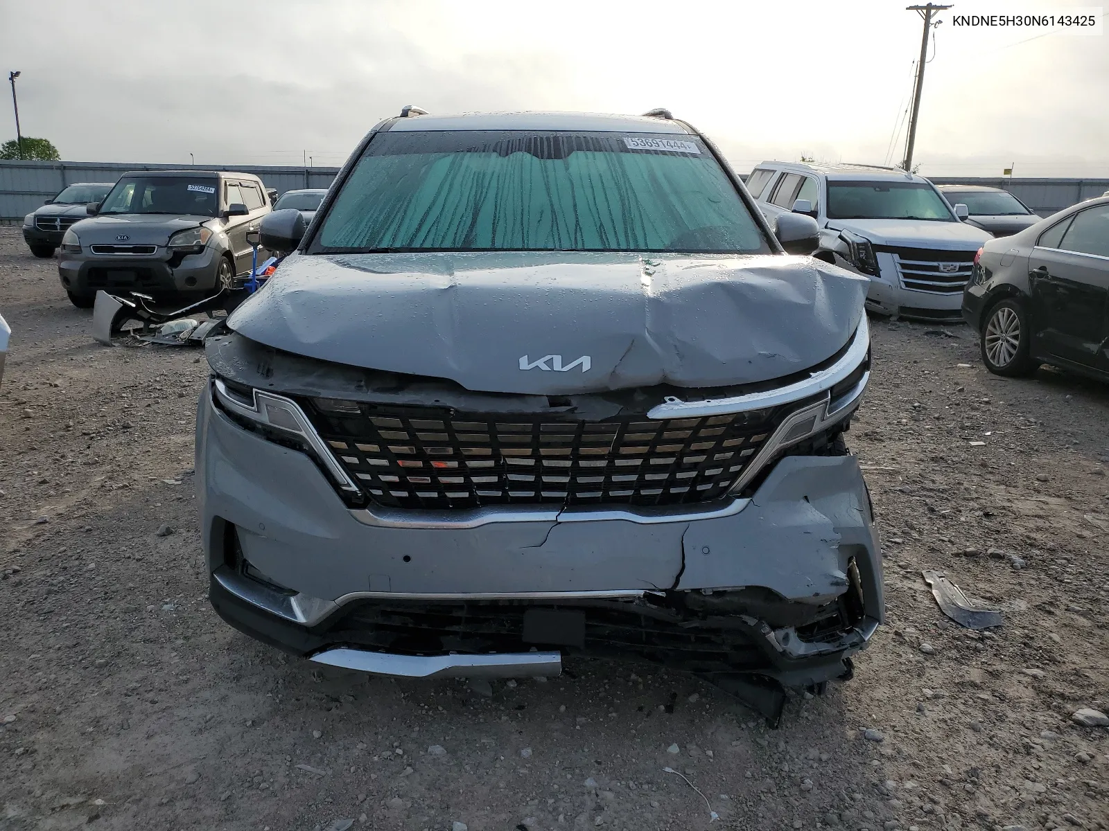 2022 Kia Carnival Sx Prestige VIN: KNDNE5H30N6143425 Lot: 53691444