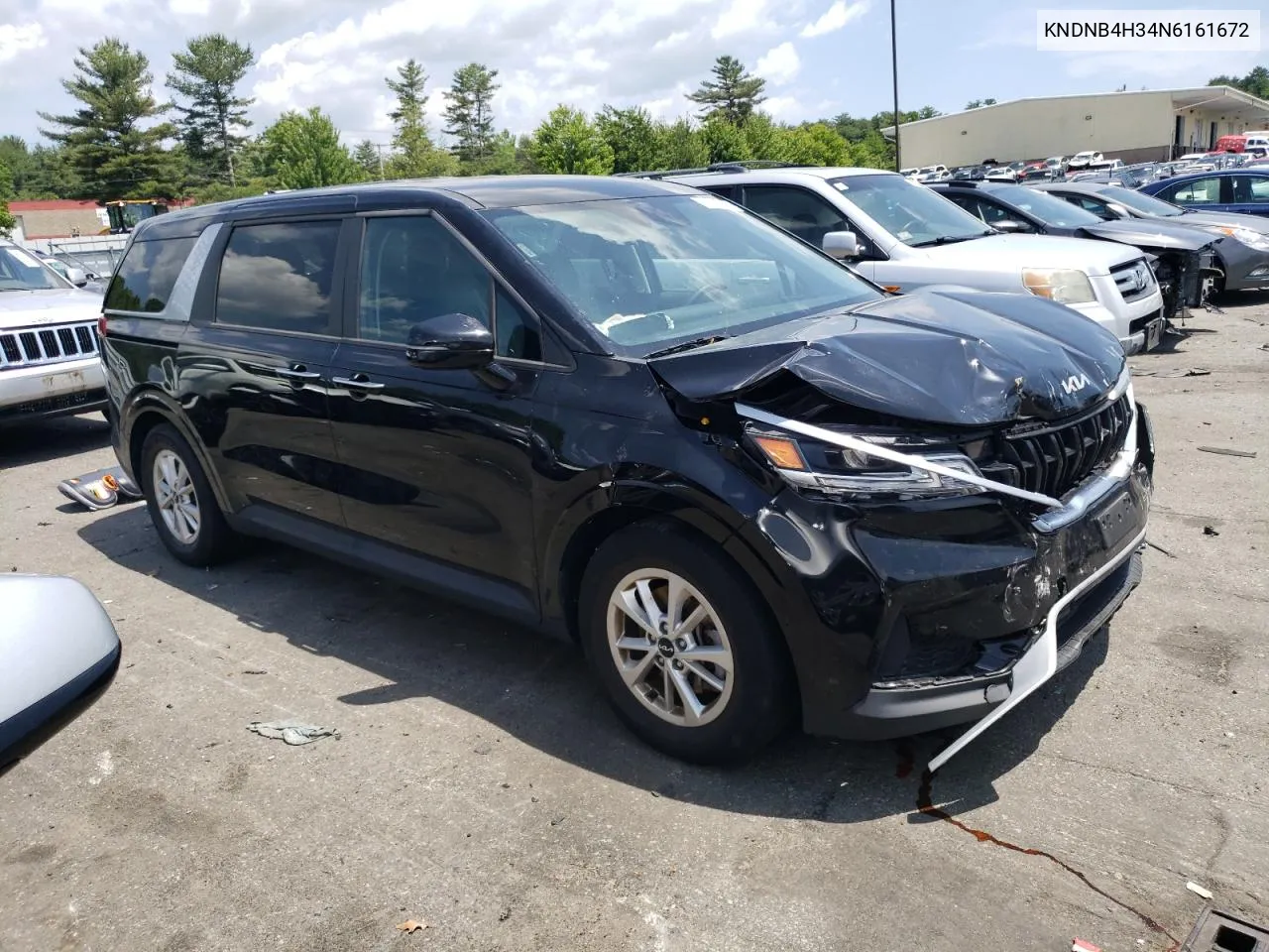 2022 Kia Carnival Lx VIN: KNDNB4H34N6161672 Lot: 57750174