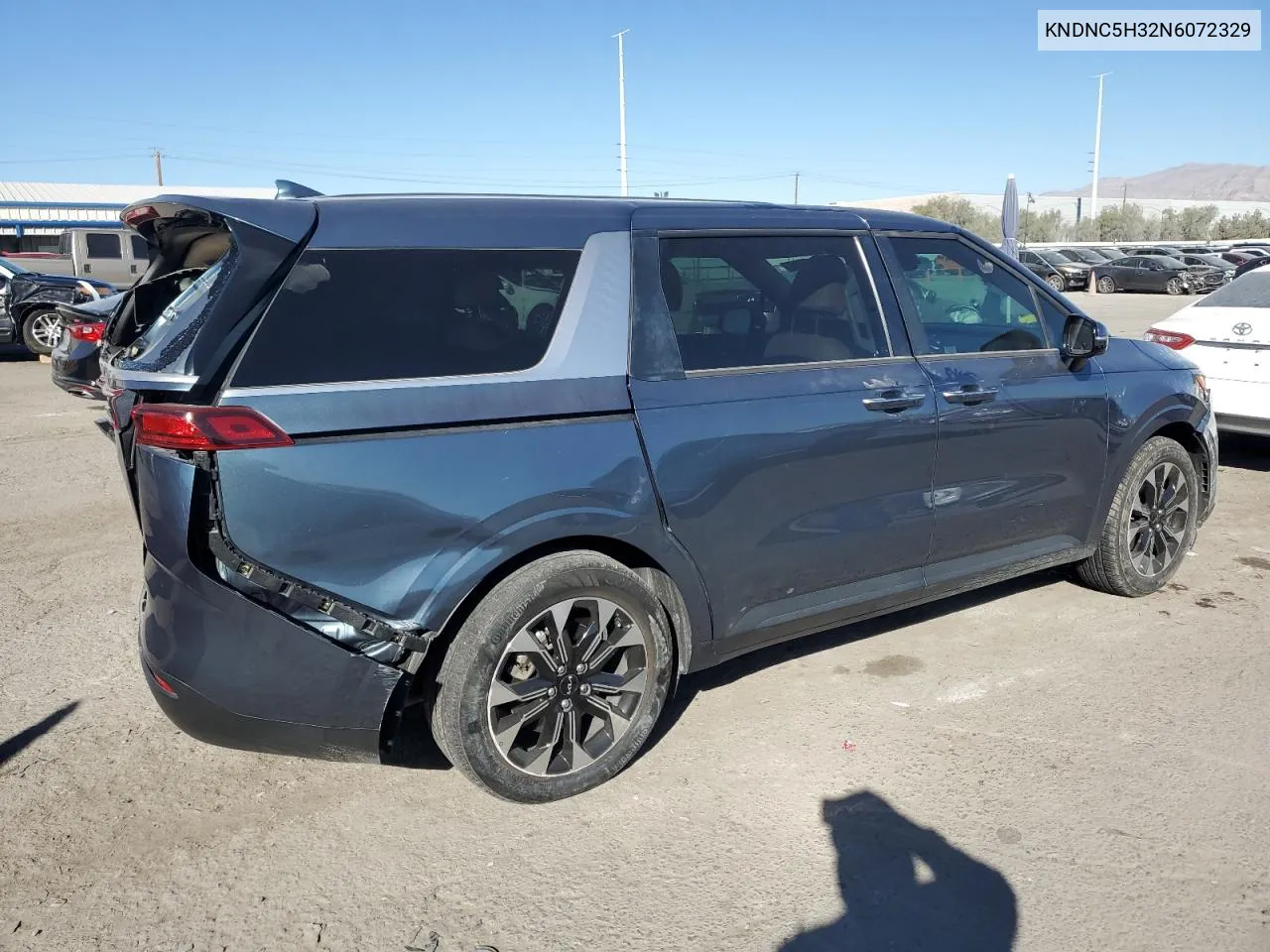 2022 Kia Carnival Ex VIN: KNDNC5H32N6072329 Lot: 77472514