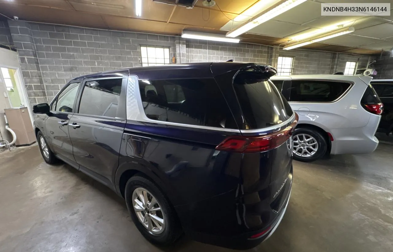 2022 Kia Carnival L VIN: KNDNB4H33N6146144 Lot: 79346994