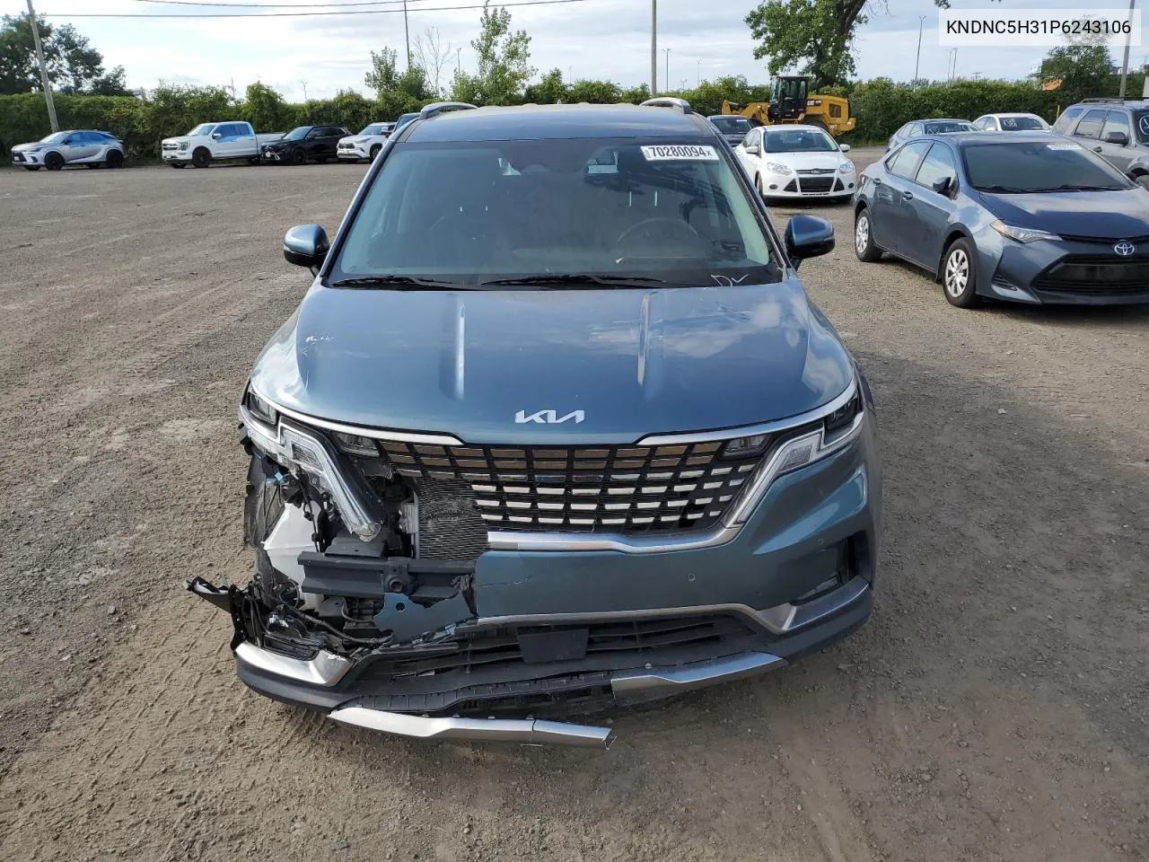 2023 Kia Carnival Ex VIN: KNDNC5H31P6243106 Lot: 70280094