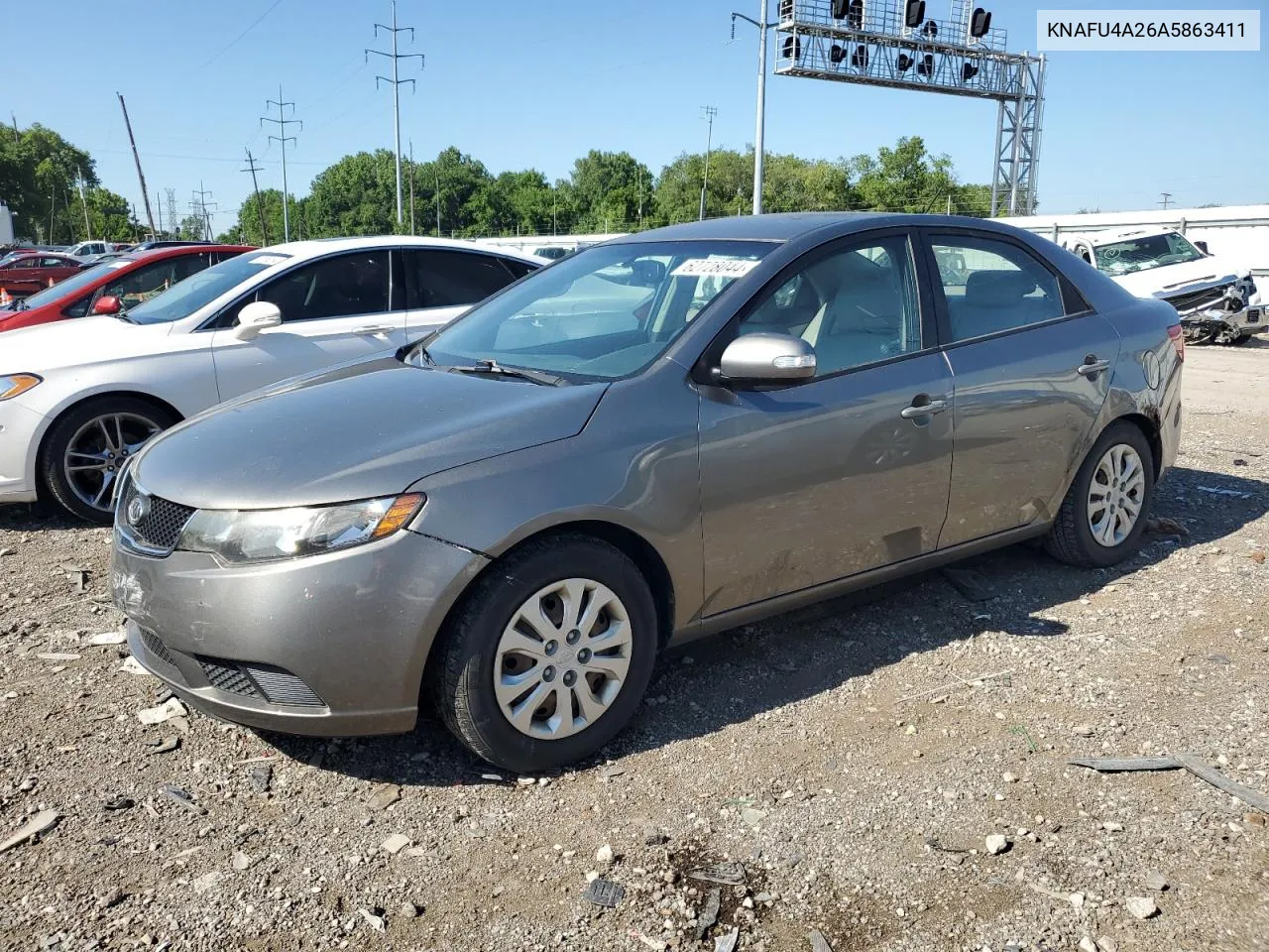 2010 Kia Forte Ex VIN: KNAFU4A26A5863411 Lot: 62728044