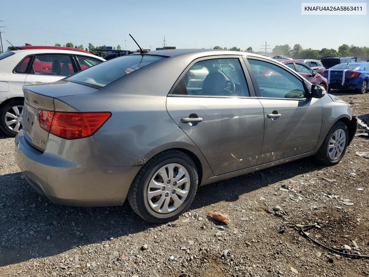 2010 Kia Forte Ex VIN: KNAFU4A26A5863411 Lot: 62728044