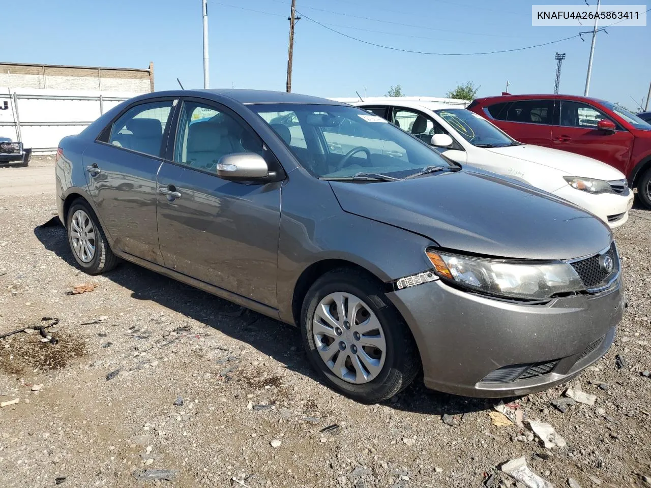 2010 Kia Forte Ex VIN: KNAFU4A26A5863411 Lot: 62728044