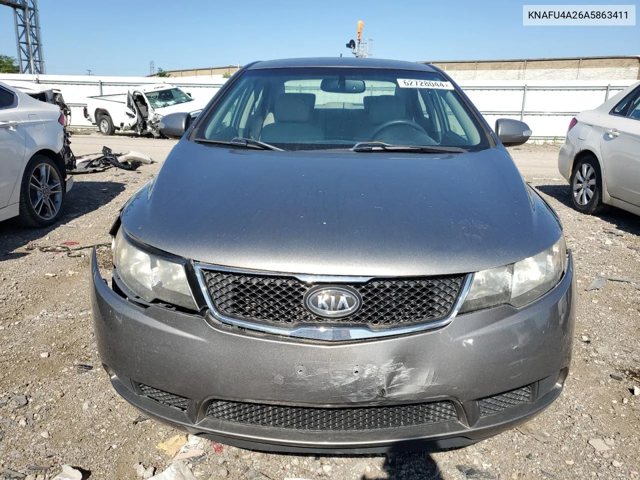 2010 Kia Forte Ex VIN: KNAFU4A26A5863411 Lot: 62728044