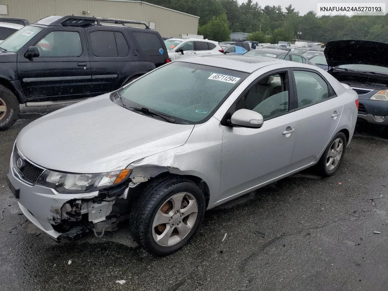 2010 Kia Forte Ex VIN: KNAFU4A24A5270193 Lot: 65711294