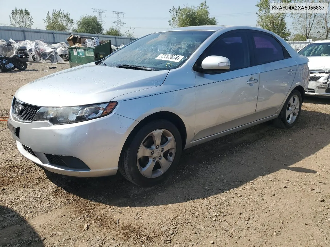 2010 Kia Forte Ex VIN: KNAFU4A2XA5055837 Lot: 70703064