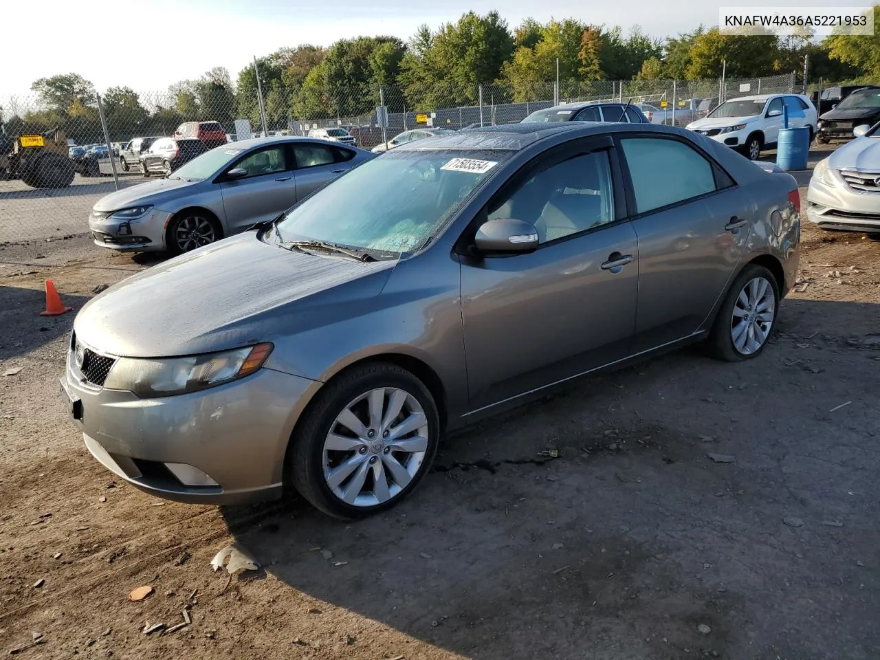 KNAFW4A36A5221953 2010 Kia Forte Sx