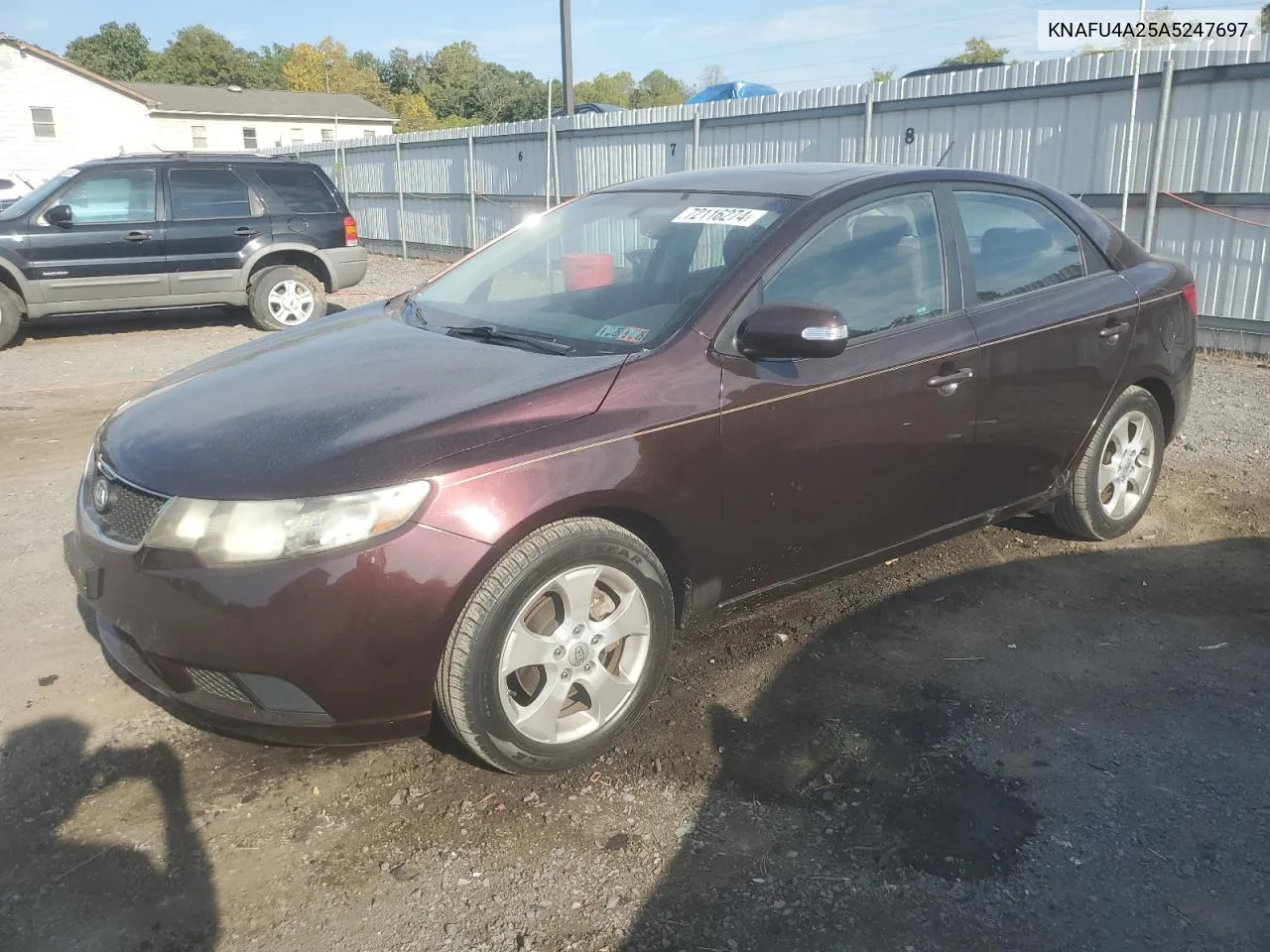 2010 Kia Forte Ex VIN: KNAFU4A25A5247697 Lot: 72116274