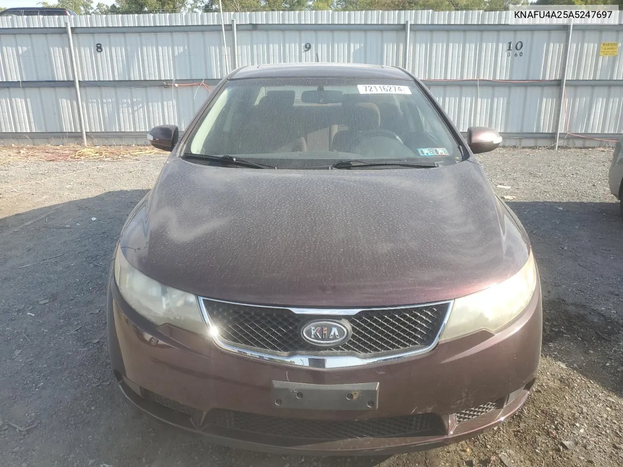 2010 Kia Forte Ex VIN: KNAFU4A25A5247697 Lot: 72116274